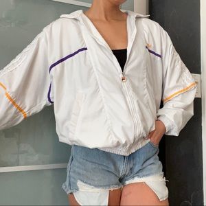 FILA white wind breaker